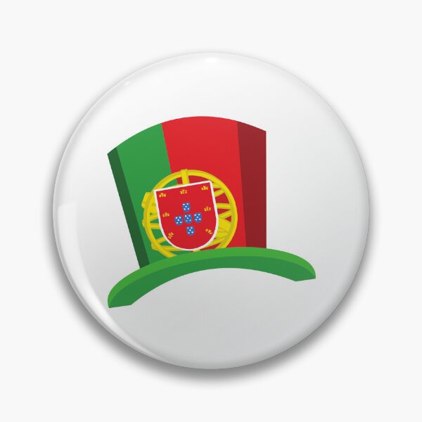 Item preview, Portuguese Flag Top Hat Illustration - Portugal Fan Design designed and sold by debbiebento.