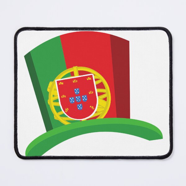 Item preview, Portuguese Flag Top Hat Illustration - Portugal Fan Design designed and sold by debbiebento.