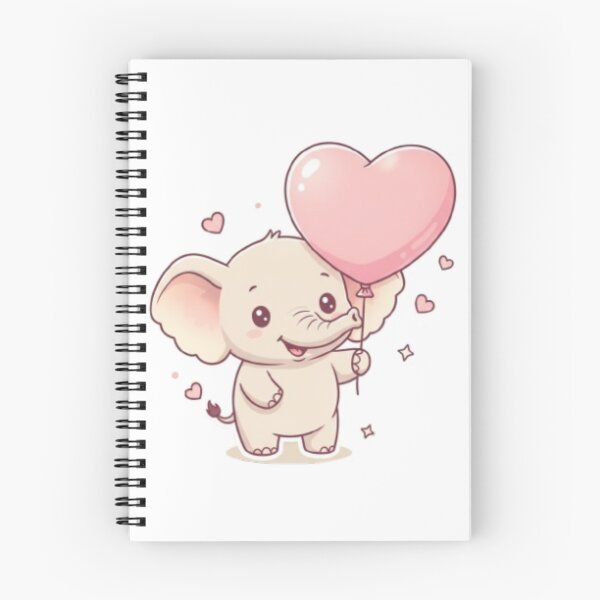 Item preview, A Happy Baby Elephant - Soft Pastel Love Skicker designed and sold by DigitfanStudio.