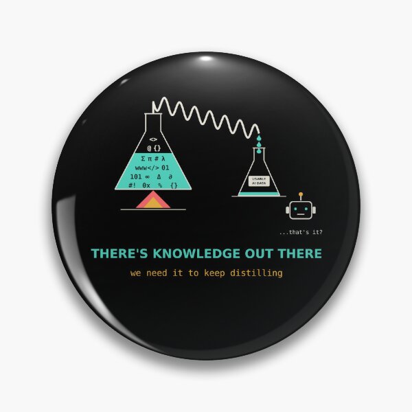 Item preview, There's knowledge out there meme AI distiller designed and sold by AImemeLab.
