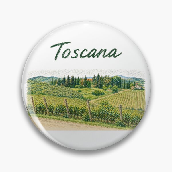 Item preview, Tuscany – Vineyards and Italian countryside in pencil style designed and sold by JOANNASKAH.