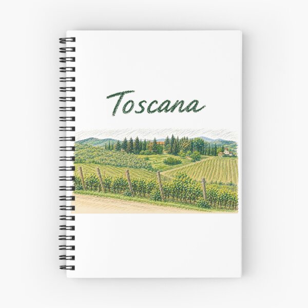 Item preview, Tuscany – Vineyards and Italian countryside in pencil style designed and sold by JOANNASKAH.
