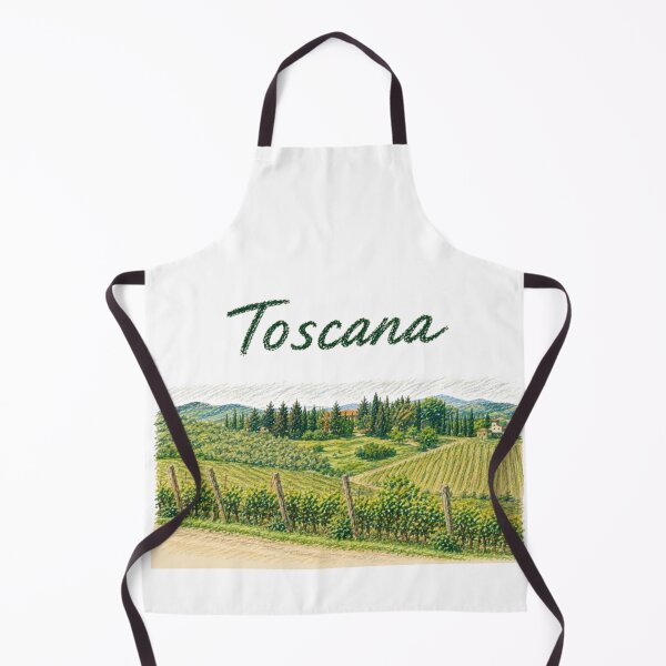 Item preview, Tuscany – Vineyards and Italian countryside in pencil style designed and sold by JOANNASKAH.