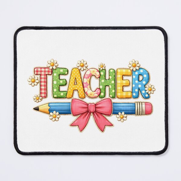 Item preview, Floral Teacher Typography Back to School Design designed and sold by Color World.