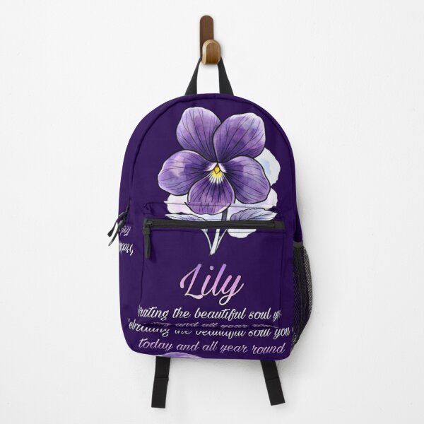 Item preview, Lily Violet Blossom | Personalized Floral Name Art designed and sold by Bismillah-Najah.