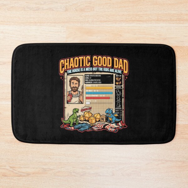 Item preview, Chaotic Good Dad The House is A Mess But The Kids are Alive Parenting Critical Success designed and sold by Redgiant87x.