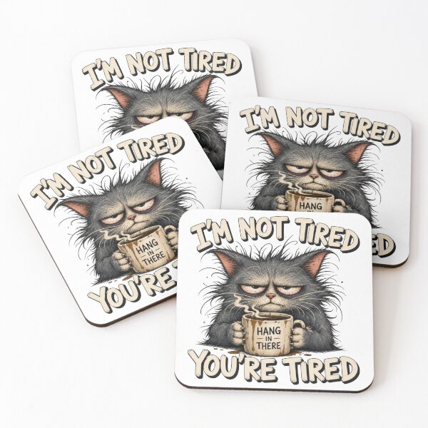 Item preview, Not a Morning Cat designed and sold by OverThunk.