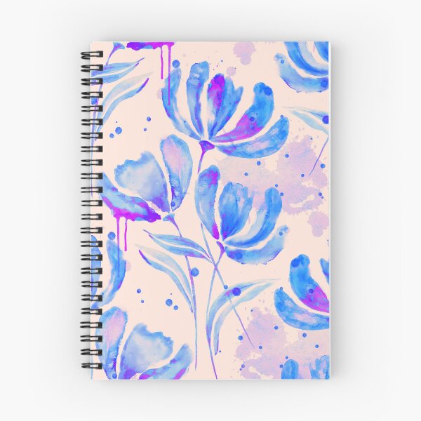 Item preview, Cornflower Blue Watercolor Floral Pattern designed and sold by AneissPiaf.