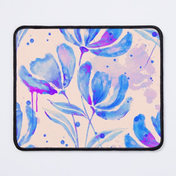 Item preview, Cornflower Blue Watercolor Floral Pattern designed and sold by AneissPiaf.