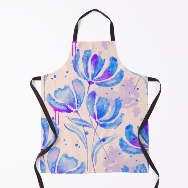 Item preview, Cornflower Blue Watercolor Floral Pattern designed and sold by AneissPiaf.
