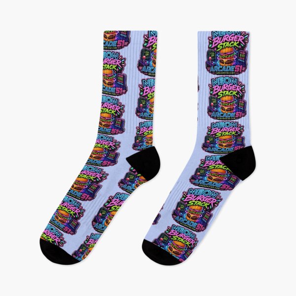 Item preview, Arcade 51: Neon Burger Stack designed and sold by Arcade51az.