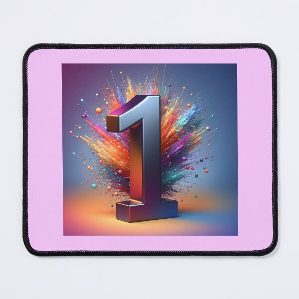 Item preview, NUMBER 1 VIBRANT FONT designed and sold by Catalina Kate.