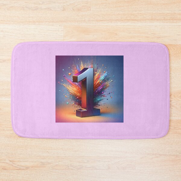 Item preview, NUMBER 1 VIBRANT FONT  designed and sold by Catalina Kate.