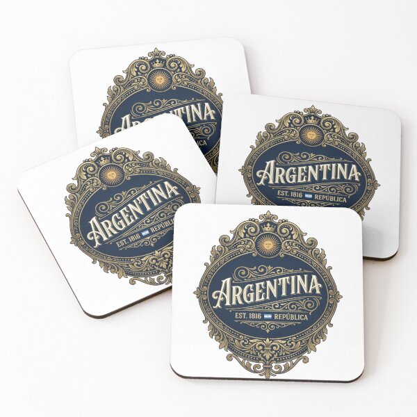 Item preview, Vintage Argentina Emblem - Elegant Golden Filigree Crest Design designed and sold by FootballCrazy10.