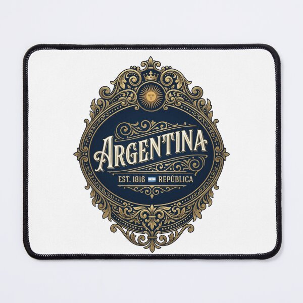Item preview, Vintage Argentina Emblem - Elegant Golden Filigree Crest Design designed and sold by FootballCrazy10.