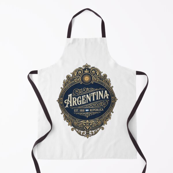 Item preview, Vintage Argentina Emblem - Elegant Golden Filigree Crest Design designed and sold by FootballCrazy10.