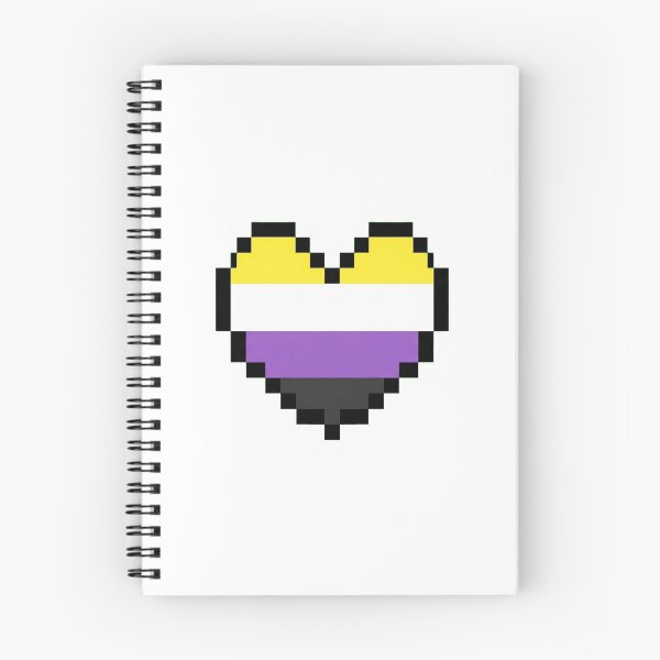 Item preview, Non-Binary Pride Pixel Heart designed and sold by SYCESTORE.