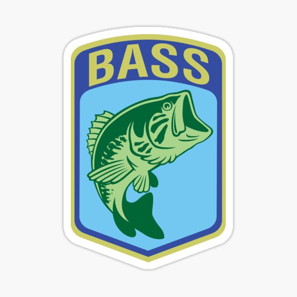 Bass Fishing Sticker Decal Tacklebox Treasures & Serene Streams