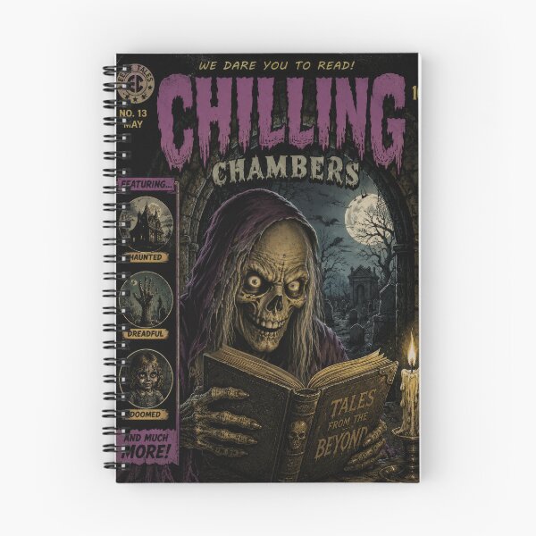 Item preview, Chilling Chambers - Vintage Horror Comic Book Cover Art designed and sold by 4TinyPaws.