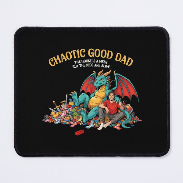 Item preview, Chaotic Good Dad The House is A Mess But The Kids are Alive Parenting Critical Success designed and sold by Redgiant87x.