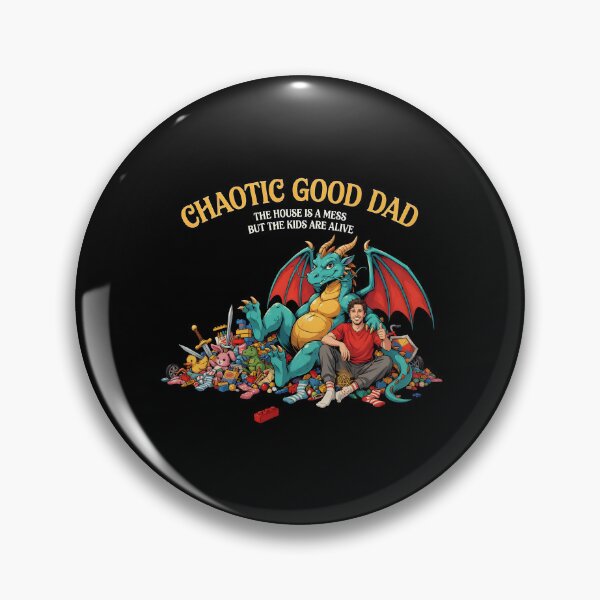 Item preview, Chaotic Good Dad The House is A Mess But The Kids are Alive Parenting Critical Success designed and sold by Redgiant87x.