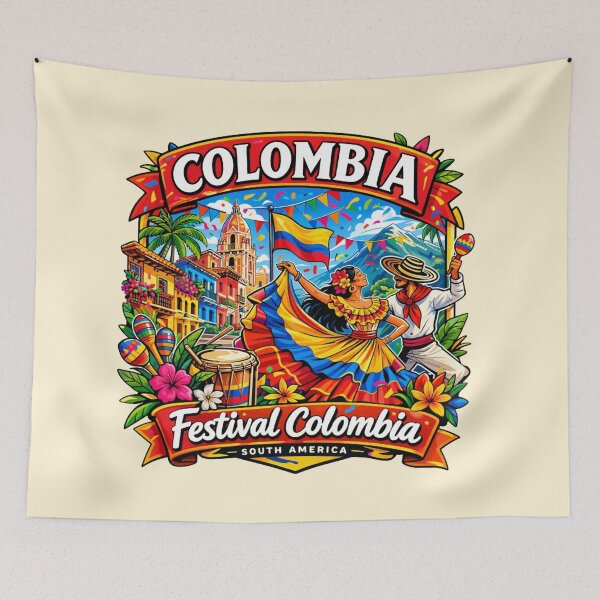 Item preview, Colombia Festival - Celebration in South America designed and sold by Myra365Art.