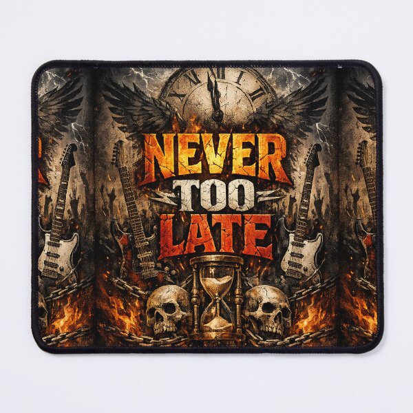 Item preview, Too Late Heavy Metal Skull Guitar Artwork designed and sold by Hookesmode.