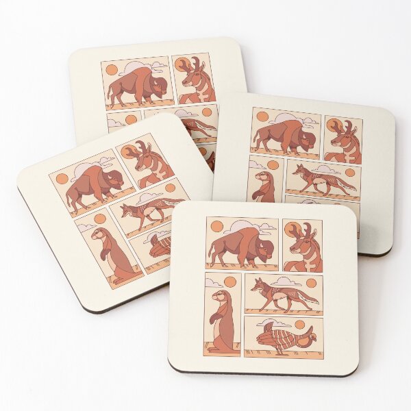 Item preview, Animals of the prairie designed and sold by Erika Vaigel Illustrations.
