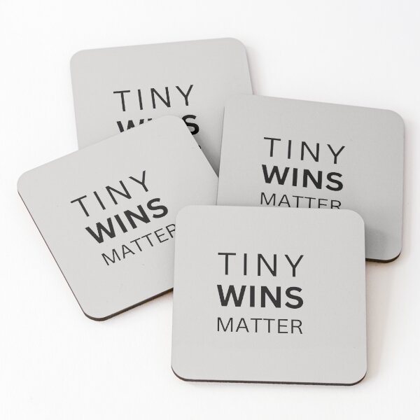 Item preview, Tiny Wins Matter – Minimal Black Typography designed and sold by alaa9898.