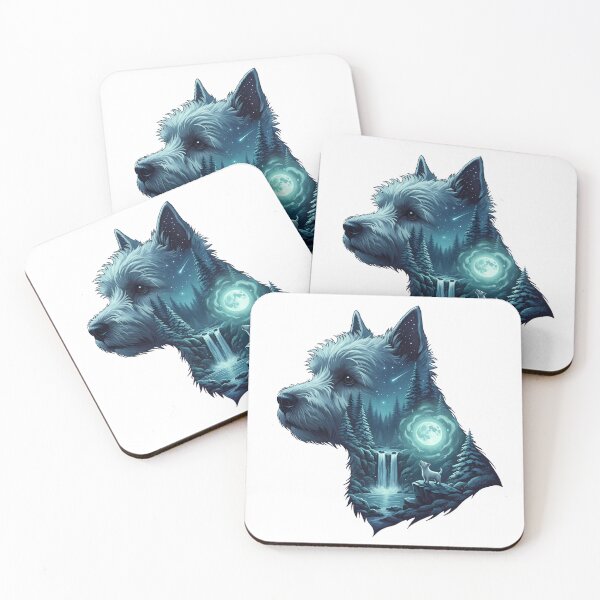 Item preview, West Highland White Terrier Howling At The Moon Mystical Dog Lover designed and sold by ZBIFBOUETLA.