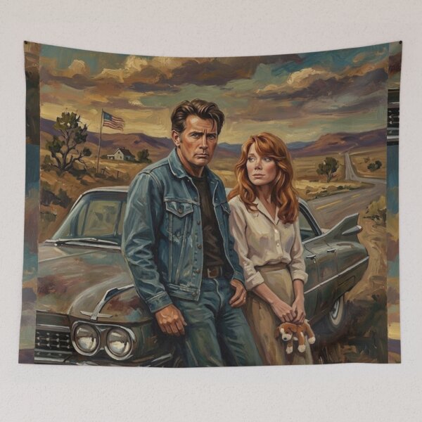 Item preview, A Reckless Run Across the Plains – Badlands Fine Art Print designed and sold by Art's Diner.