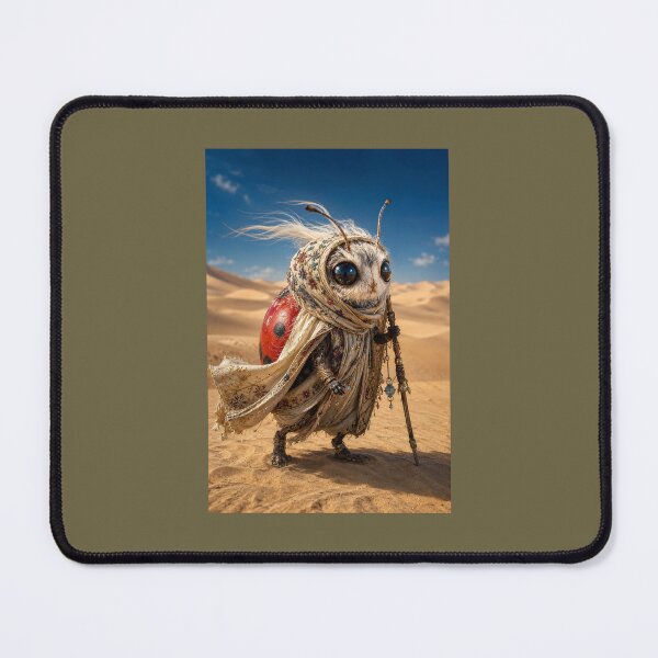 Item preview, The Desert Ladybug Wanderer – Whimsical Fantasy Nomad Art designed and sold by marianka91.