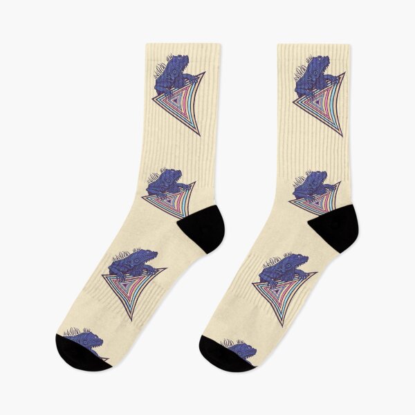 Item preview, Vaporwave Iguana Illustration | Retro Synthwave Geometric Reptile designed and sold by Half Mess.