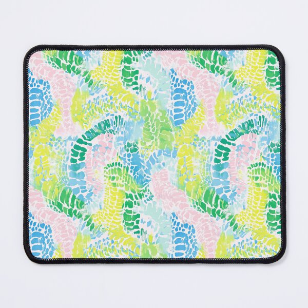 Item preview, Pink Blue & Yellow Snake Print | Preppy Colorful Animal Pattern Design designed and sold by ThePreppyArtist.