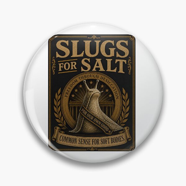 Item preview, Slugs for Salt - Common Sense for Soft Bodies Political Satire designed and sold by SnarkWorks.