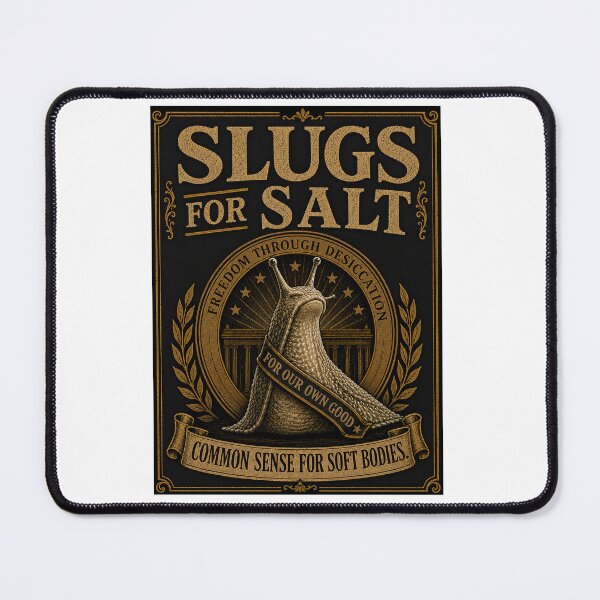 Item preview, Slugs for Salt - Common Sense for Soft Bodies Political Satire designed and sold by SnarkWorks.