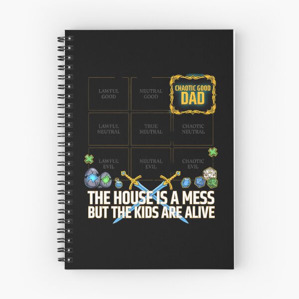 Item preview, Chaotic Good Dad The House is A Mess But The Kids are Alive Fantasy Fatherhood Humor designed and sold by Redgiant87x.