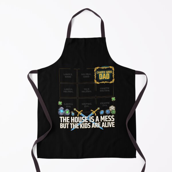 Item preview, Chaotic Good Dad The House is A Mess But The Kids are Alive Fantasy Fatherhood Humor designed and sold by Redgiant87x.