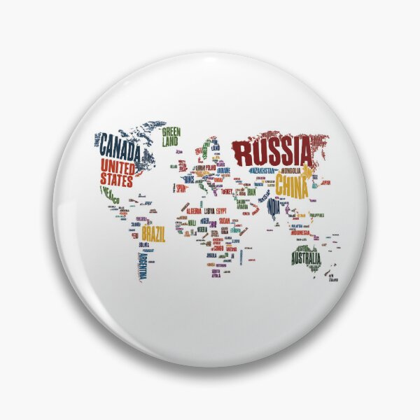 Item preview, World Map Made of Country Names designed and sold by ali prints.