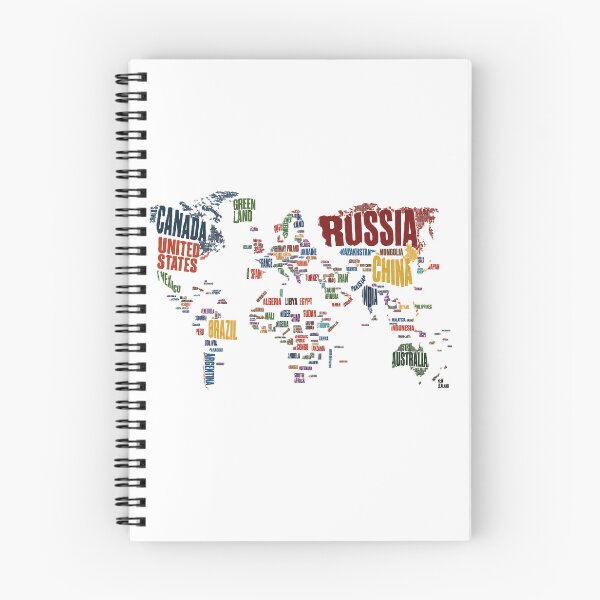 Item preview, World Map Made of Country Names designed and sold by ali prints.
