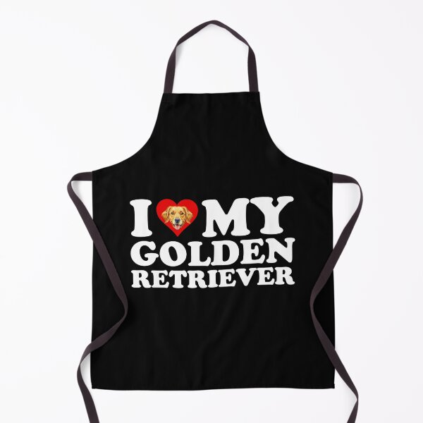 Item preview, I Love (Heart) My Golden Retriever designed and sold by Cat Lady Designs.