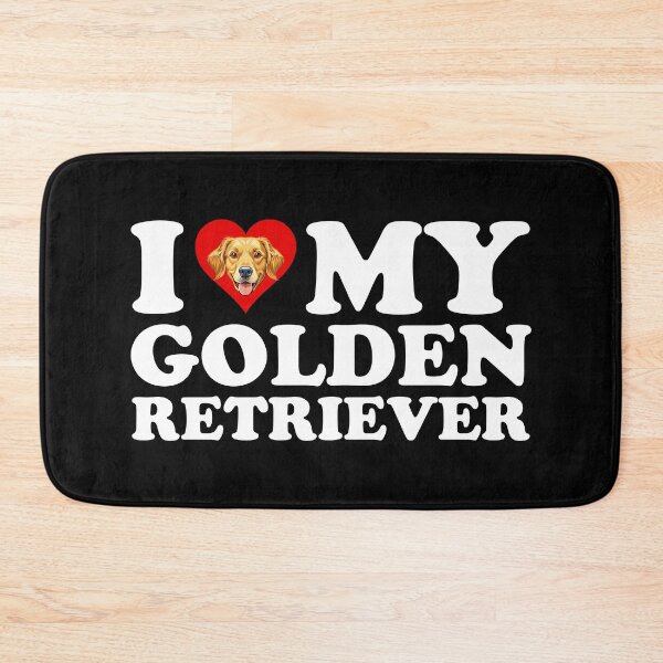 Item preview, I Love (Heart) My Golden Retriever designed and sold by Cat Lady Designs.