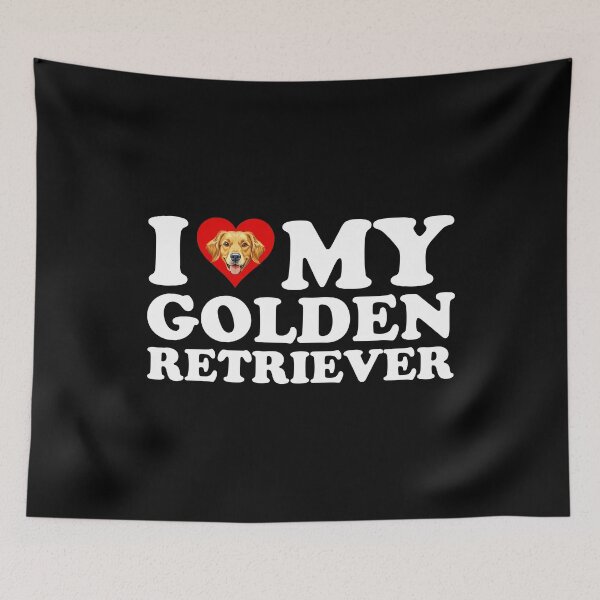 Item preview, I Love (Heart) My Golden Retriever designed and sold by Cat Lady Designs.