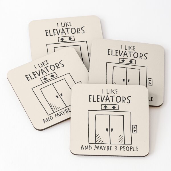 Item preview, I Like Elevators And Maybe 3 People Funny Elevator Lover Humor designed and sold by KLArtzStore.