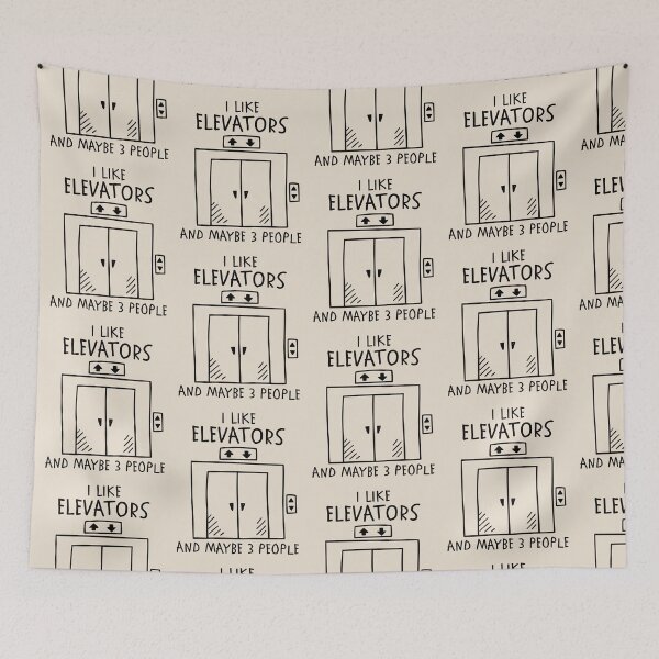 Item preview, I Like Elevators And Maybe 3 People Funny Elevator Lover Humor designed and sold by KLArtzStore.