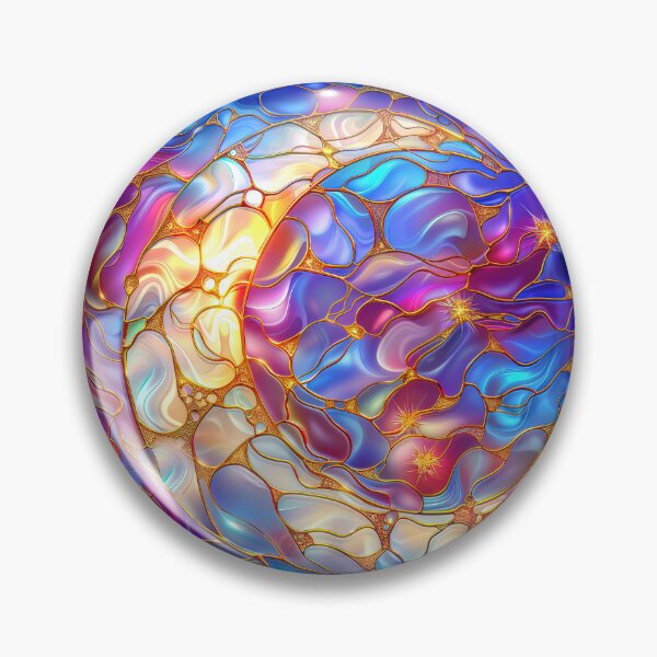Item preview, Moon and Northern Lights Stained Glass Art | Celestial Night Sky Fantasy designed and sold by MargaretWiktor.