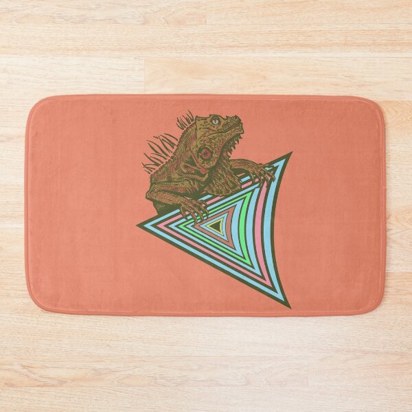 Item preview, Vaporwave Iguana Illustration | Retro Synthwave Geometric Reptile designed and sold by Half Mess.