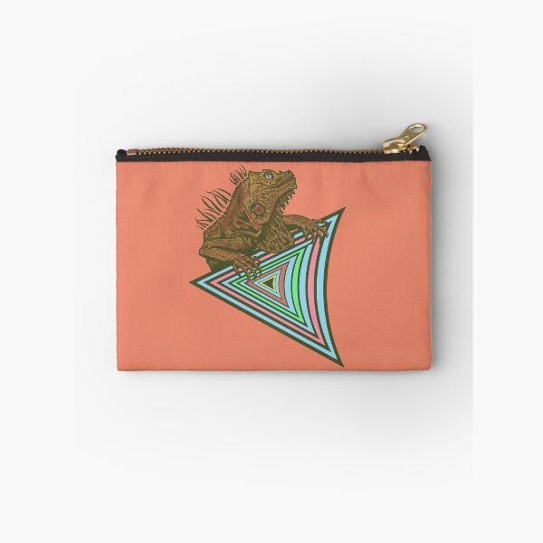 Item preview, Vaporwave Iguana Illustration | Retro Synthwave Geometric Reptile designed and sold by Half Mess.
