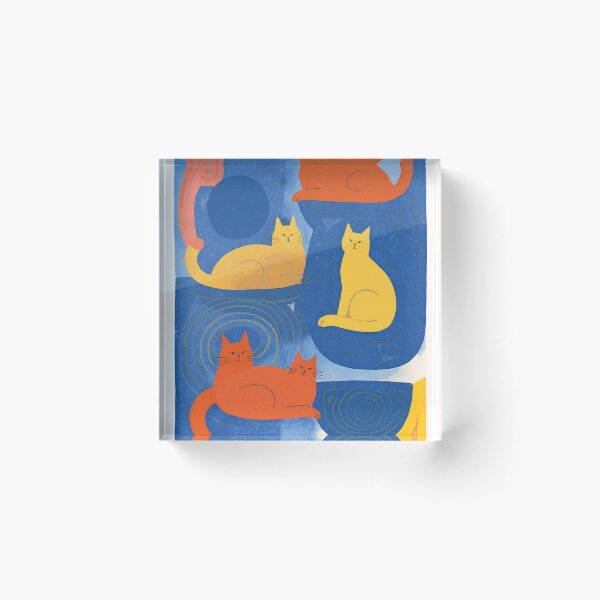 Item preview, Cobalt Cats At Noon Poster designed and sold by djovan.