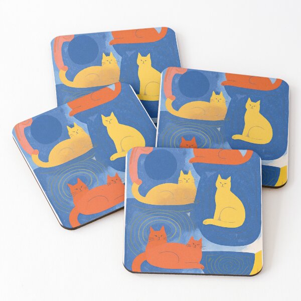 Item preview, Cobalt Cats At Noon Poster designed and sold by djovan.